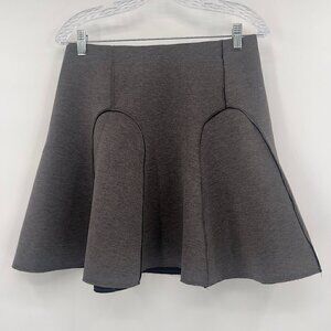 Sam Edelman Gray Scuba Flare Vanessa Mini Skirt Size 10